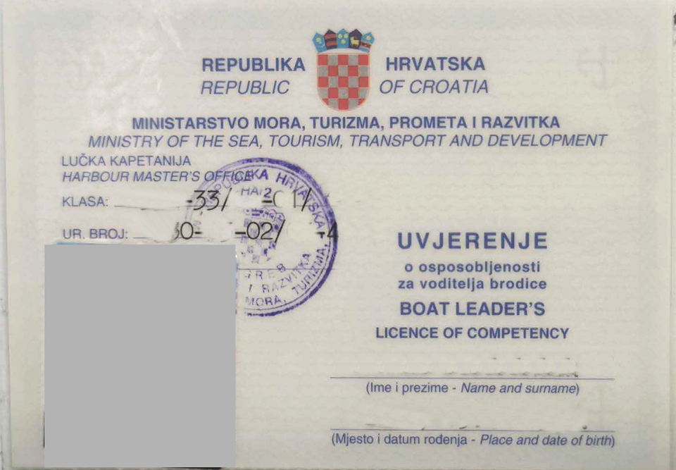 Boat Leader's Licence of competency inklusive UKW Seesprechfunk Berechtigung