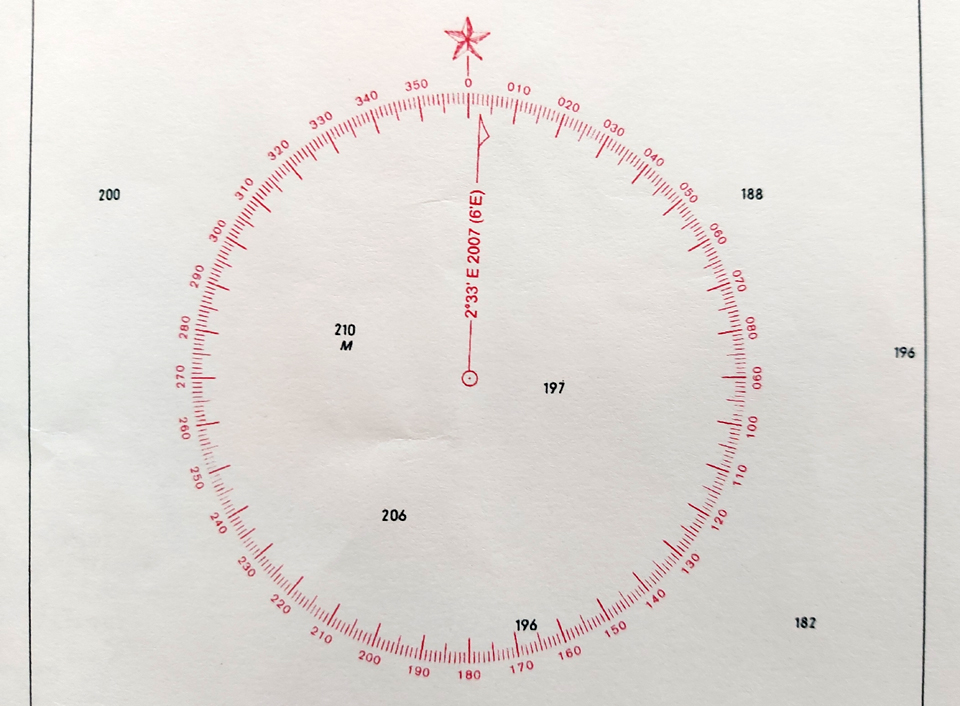 geographischer nordpol magnetisch nord missweisung winkel variation navigation seekarte merkatorkarte